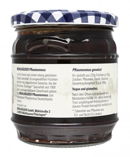 Mühlhäuser Thüringer Pflaumenmus