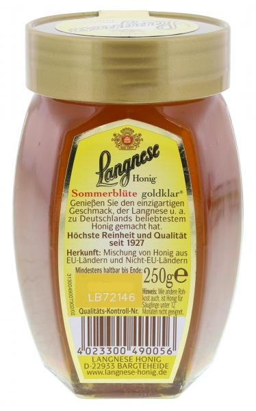 Langnese Honig Sommerblüte goldklar