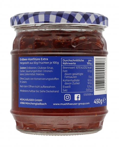 Mühlhäuser Konfitüre Extra Erdbeer