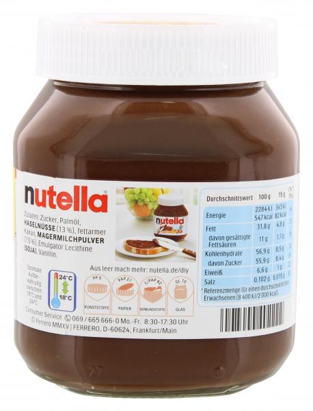 Nutella Nuss-Nougat-Creme +50 g gratis