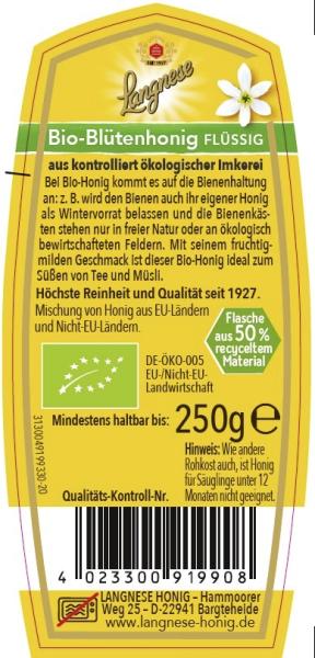 Langnese Flotte Biene Bio-Blütenhonig