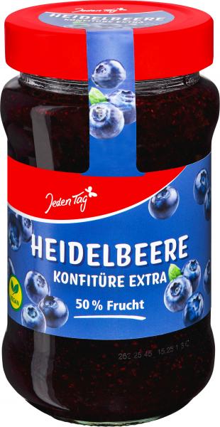 Jeden Tag Konfitüre Extra Heidelbeer