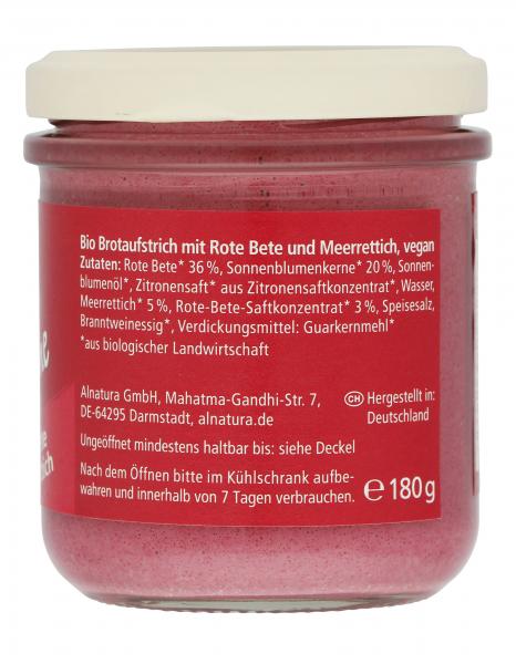 Alnatura Streichcreme Rote Bete Meerrettich