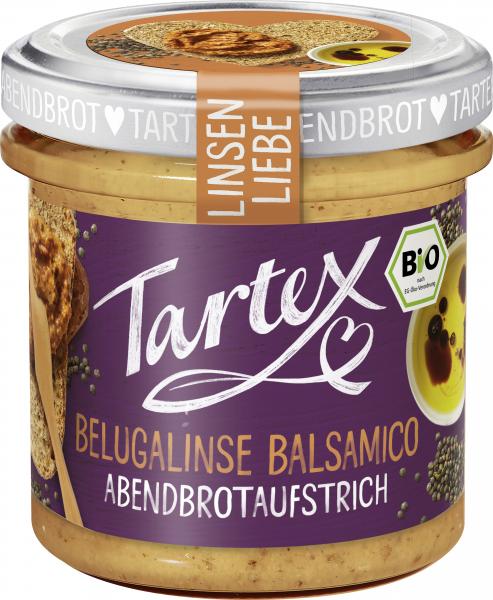 Tartex Bio Linsen Liebe Belugalinse Balsamico Abendbrotaufstrich