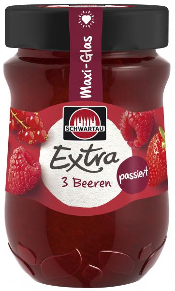Schwartau Extra 3 Beeren passiert Maxi-Glas