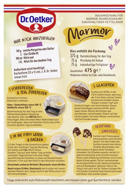 Dr. Oetker Marmor Kuchen