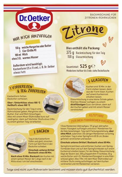 Dr. Oetker Zitronen Kuchen