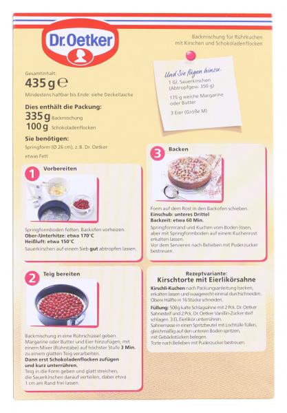 Dr. Oetker Kirschli Kuchen