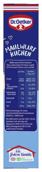 Dr. Oetker Maulwurf Kuchen