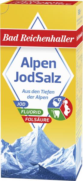 Bad Reichenhaller Alpen Jodsalz mit Fluorid + Folsäure