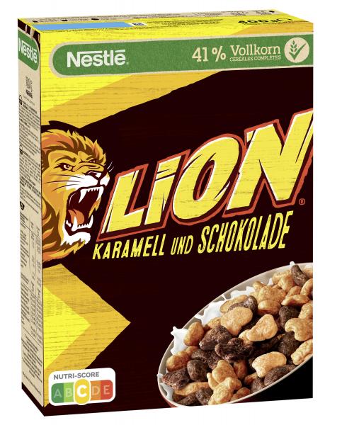 Nestlé Lion Frühstücks-Cerealien mit 41% Vollkorn-Anteil