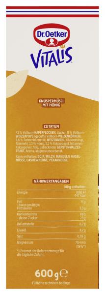 Dr. Oetker Vitalis Knusper Müsli Honeys