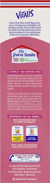 Dr. Oetker Vitalis Joghurt Müsli mit Erdbeer-Stückchen