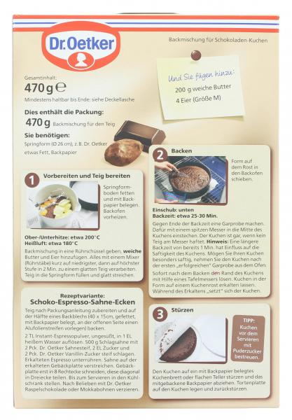 Dr. Oetker Tarte Au Chocolat