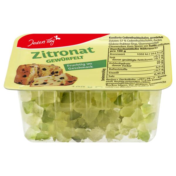 Jeden Tag Sukkade gewürfelt