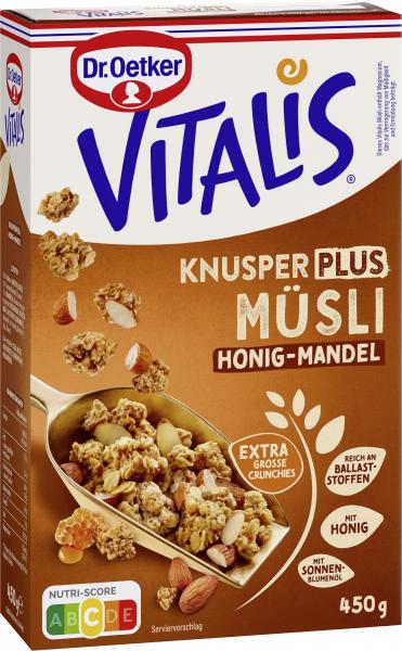 Dr. Oetker Vitalis Knuspermüsli Plus Honig-Mandel