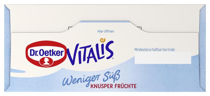 Dr. Oetker Vitalis Weniger süß Müsli Knusper Früchte