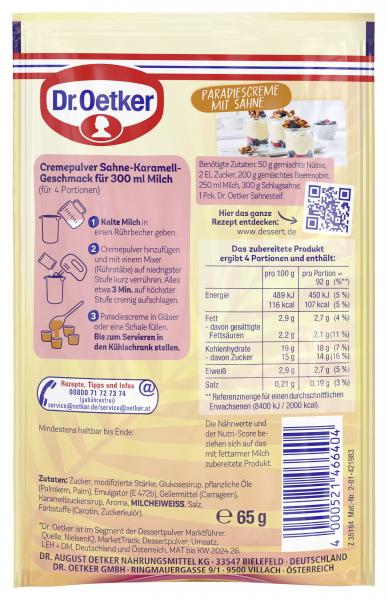 Dr. Oetker Paradies Creme Sahne-Karamell