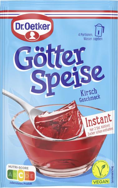 Dr. Oetker Götterspeise Instant Kirsch Geschmack