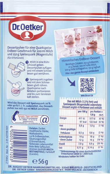 Dr. Oetker Quarkfein Erdbeer
