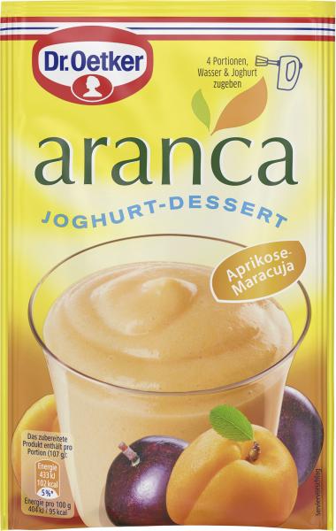 Dr. Oetker Aranca Joghurt-Dessert Aprikose-Maracuja