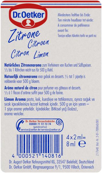 Dr. Oetker Backaroma Zitrone