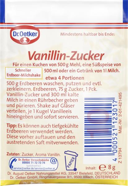 Dr. Oetker Vanillin Zucker