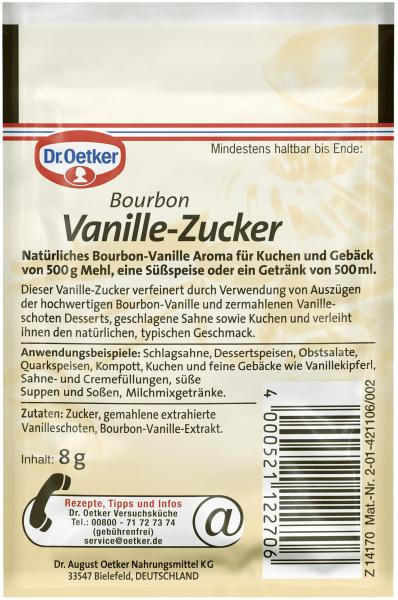Dr. Oetker Bourbon Vanille Zucker