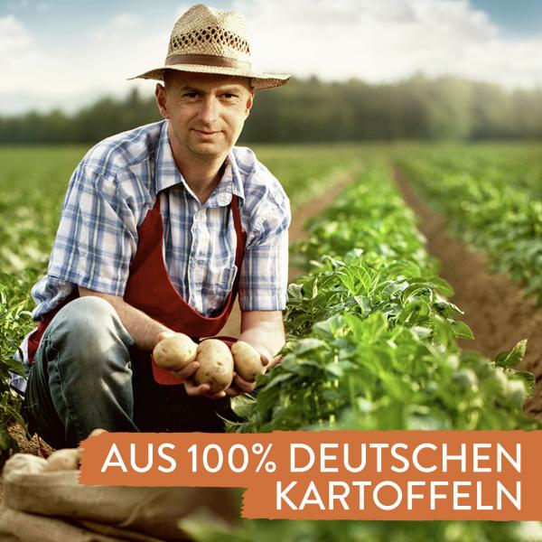 Pfanni Kartoffel Klöße mit rohen Kartoffeln im Kochbeutel