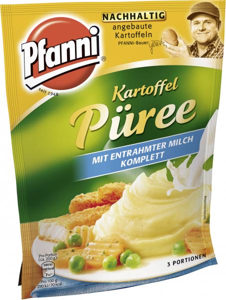 Pfanni Kartoffel Püree mit entrahmter Milch komplett