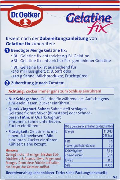 Dr. Oetker Gelatine Fix