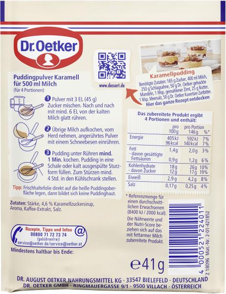Dr. Oetker Gala Feiner Karamell-Pudding