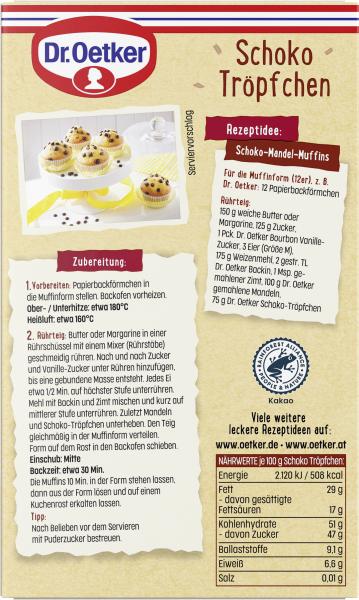 Dr. Oetker Schoko Tröpfchen zartbitter