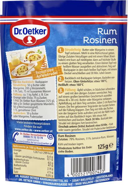 Dr. Oetker Rum Rosinen
