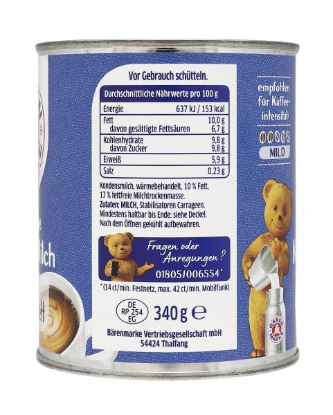 Bärenmarke Ergiebige Kaffee-Milch 10% Fett