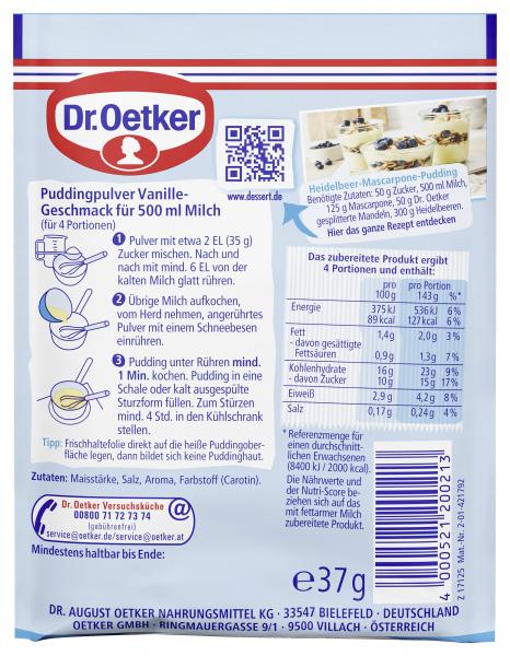 Dr. Oetker Original Pudding Vanille