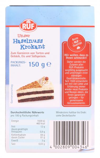 Ruf Haselnuss Krokant