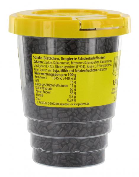 Pickerd Dekor Schoko-Blättchen