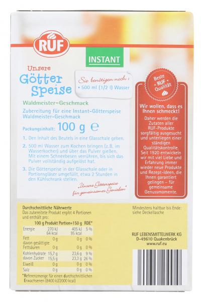 Ruf Unsere Götterspeise Instant Waldmeister 