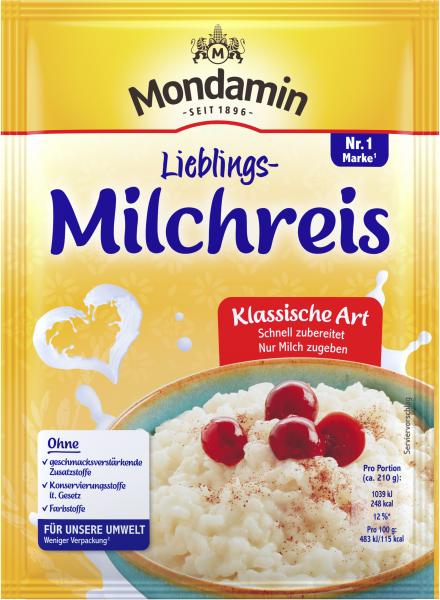 Mondamin Lieblings-Milchreis klassische Art