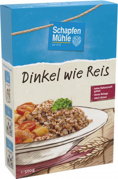 Schapfenmühle Dinkel wie Reis
