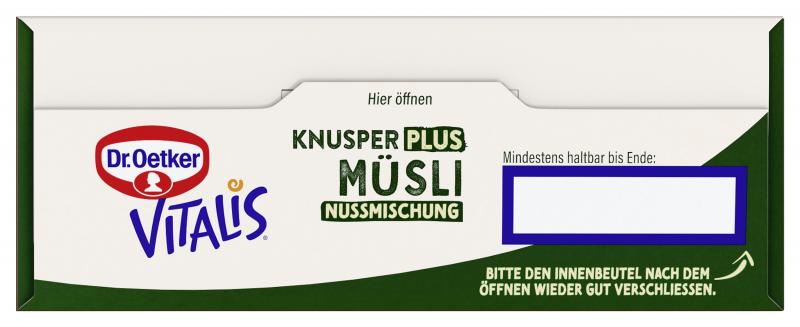 Dr. Oetker Vitalis Knusper Plus Müsli Nussmischung