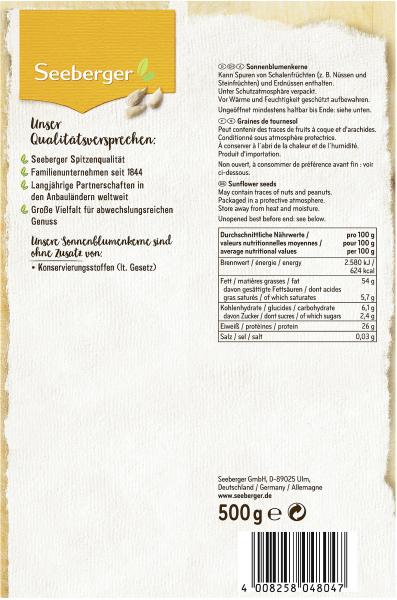 Seeberger Sonnenblumenkerne