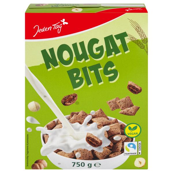 Jeden Tag Nougat-Bits