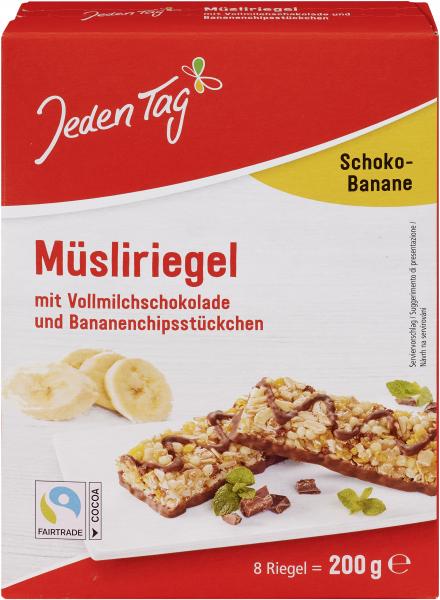 Jeden Tag Müsliriegel Schoko-Banane