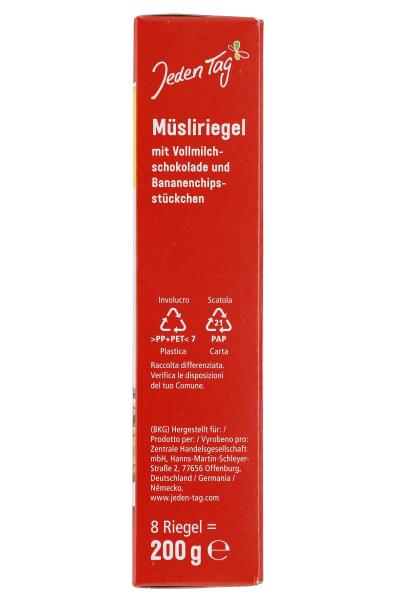 Jeden Tag Müsliriegel Schoko-Banane