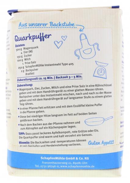 Schapfenmühle Instant Mehl Type 405