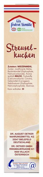 Dr. Oetker Streusel Kuchen