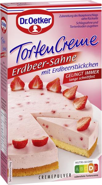 Dr. Oetker Torten Creme Erdbeer-Sahne