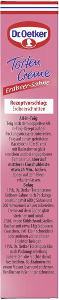Dr. Oetker Torten Creme Erdbeer-Sahne